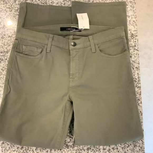 J BRAND Joan Green High Rise Cropped Pants 28 NWT - Picture 2 of 6